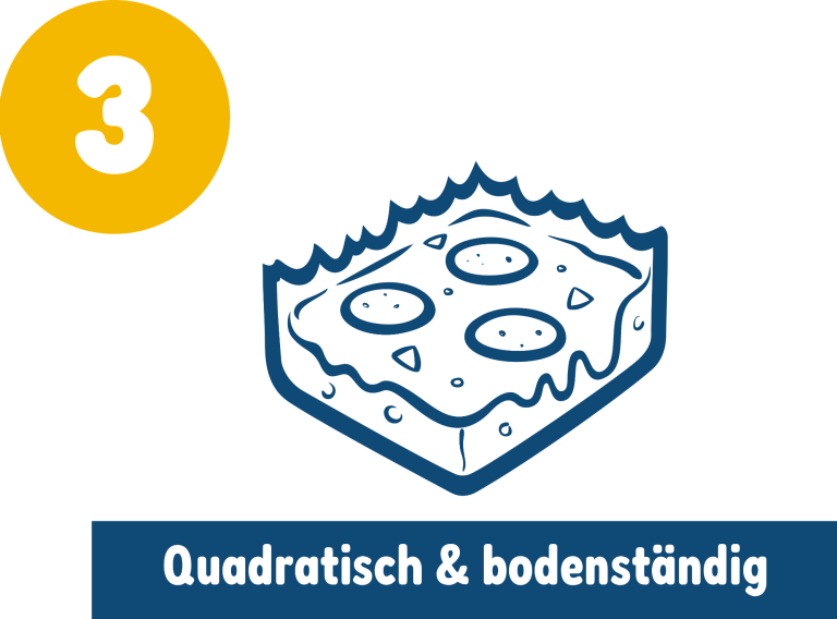 Illustration Pizzastück viereckig